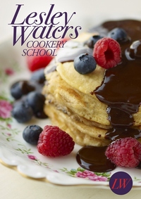 Pancake Stacks with Berries and hot Chocolate