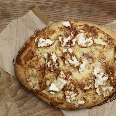 Brioche Loaf with Goats Cheese, Dorset Honey and Cinnamon